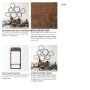 67842 - Maddox 16L x 13.5W x 27H Medium Brown Wood w/ Black Metal C-shaped End/Side Table