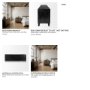 67851 - Alvin 82x20 Brown Solid Wood With Black Metal Frame 3 Drawer 2 Cabinet Door Sideboard