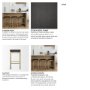 67852 - Givens 24.25"H Brown Wood Seat Gold Metal Frame Stool
