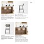 68087 - Kavalan 33.5" Total Height Beige Upholstered Seat Gray Metal Frame Counter Stool