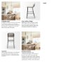 68088 - Kavalan 37.5" Total Height Beige Upholstered Seat Gray Metal Frame Bar Stool