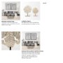 68170 - Kamara II (Large) 16L x 4W White Washed Wood W/Antiqued Silver  Botanical Decorative Object