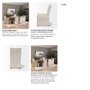 68188 - Elbert Solid Back Dining Side Chair | Cream Fabric w/ Brown Wood