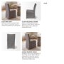 68189 - Elbert Solid Back Dining Side Chair | Grey Fabric w/ Brown Wood