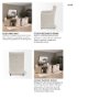 68190 - Elbert Solid Back Dining Side Chair | Cream Fabric w/ Brown Wood