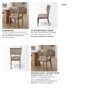 68192 - Tenton Open Back Dining Side Chair | Grey Fabric w/ Brown Wooden