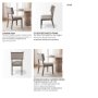 68193 - Tenton Open Back Dining Side Chair | Grey Fabric w/ Brown Wood