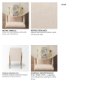 68194 - Palisades Curved Back Dining Side Chair | Cream Fabric w/ Brown Wood