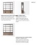68202-AB - Braxton I Light Brown Wood and Iron Three Shelf Shelving Unit 81.5L x 18.5W x 90