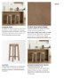 68210 - Brahma 26" Total Height White Washed Wood Stool