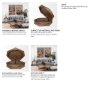 68229 - Arreto 48" Hexagonal Hinged Solid Wood Top and Base Coffee Table 