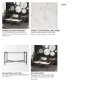 68239 - Lucas 30x30 White Marble Top Black Metal Base Coffee Table
