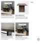 68244 - Ledger 84"L x 38"W Trestle Dining Table | Modern | Brown Wood | Seats 8