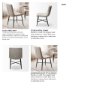 68307 - Barrow Solid Back Dining Side Chair | Beige Fabric w/ Black Metal