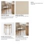 68310V - Parker Curved Back Dining Arm Chair | Cream Fabric w/ Gold Metal