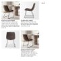 68312 - Sawyer Solid Back Dining Side Chair | Dark Brown Faux Leather w/ Iron