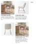 68316 - Sawyer Solid Back Dining Side Chair | Beige Fabric w/ Gold Metal