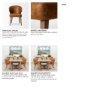 68323 - Niles Wingback Dining Side Chair | Brown Faux Leather w/ Brown Wooden