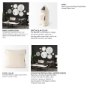 68391 - Beardell 18x18 Cream And Black Details With Tassels Pillow Cover 