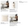 68391-CFD - Beardell 18x18 Cream And Black w/Tassels Pillow Cover w/Down Filler