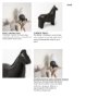 68408 - Sphynx II 7L x 2W Black Cast Aluminum Horse Shaped Object