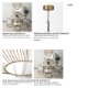 68430 - Chiron II 36L x 36W x 38H Gold Metal Globe Six Bulb Chandelier 