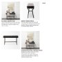 68443 - Vince 51L x 18W Black Metal W/Gold Accents 3 Drawer Office Desk