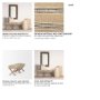 68460 - Solis 50L x 16W Brown Base Upholstered Beige/Black Stripe Seat Accent Bench