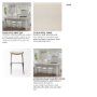 68465 - Katniss 26" Total Height Cream Fabric Seat Gold Metal Frame Counter Stool
