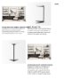 68487 - Ballatine II 15L x 15W x 27L White Marble Round Top White w/ Black Metal Base Accent Table