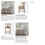 68498 - Trixie Cream Upholstered Seat Brown Wood Frame Counter Stool