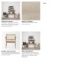 68504 - Topanga Open Back Dining Arm Chair | Cream Fabric w/ Wooden