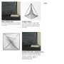 68536 - Risley 8L x 8W Gray Metal Triangular Decorative Object