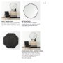 68548 - Helix 37" Octogon Black Metal Frame Mirror