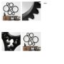 68551 - Alloy Cog 37" Round Black Metal Frame Mirror