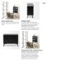 68552 - Lita Black Metal Rectangular Table Clock 