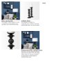68558 - Candelero I Small Black Metal Grooved Table Candle Holder 