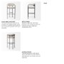 68563 - Parker 30" Seat Height Beige Fabric Seat Gun Metal Grey Metal Bar Stool
