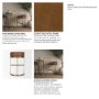 68574V - Hollyfield Cognac Brown Leather Seat Gold Metal Base Bar Stool