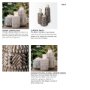 68612 - Riker III Large Dark Gray Cream Ceramic Vase
