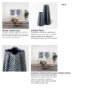 68616 - Bashir II Large Dark Navy Gloss Ceramic Vase 