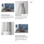 68625 - Kira I Small White Pinstripe Ceramic Vase 