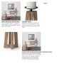 68635 - Astra Small Light Brown Wood Pedestal Base Table Candle Holder