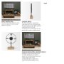 68642 - Oris Black Metal/Wood Open Frame Table Clock