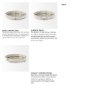 68674 - Decatur I 21L x 21W White Wooden Bead Mirrored Bottom Round Tray