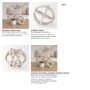 68677 - Espanlade II Large 11L x 11W White Wooden Beaded Orb
