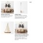 68692 - Tartane Large 22L x 2W Brown/Cream Nautical Inspired Sailboat