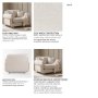 68713 - Roy II Beige Upholstered and Brown Wood Frame Arm Chair 
