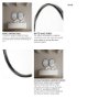 68738 - Sylvia II 24"x35" Oval Black Metal Frame Mirror 