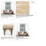 68744 - Alder II 55L x 16W Cream Upholstered Seat Wooden Base Accent Bench